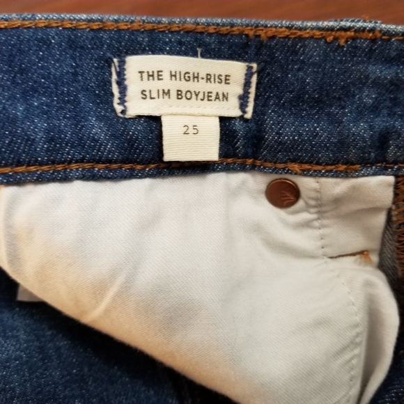 Madewell's The High-Rise Slim Boyjean Denim - Picture 8 of 16